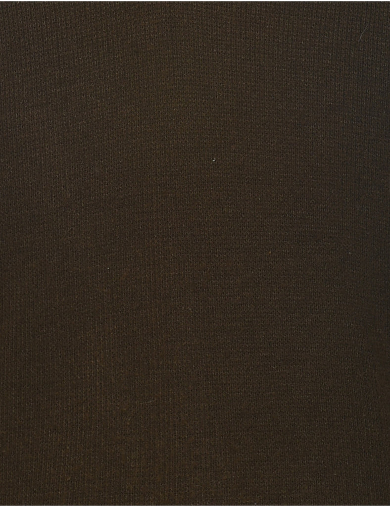 Brown Sweater Vest - M