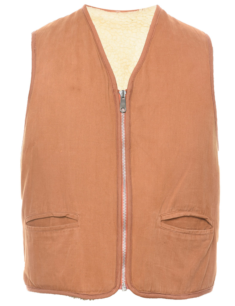 Brown Workwear Waistcoat - M