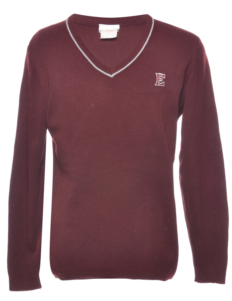 Burgundy Jumper - L