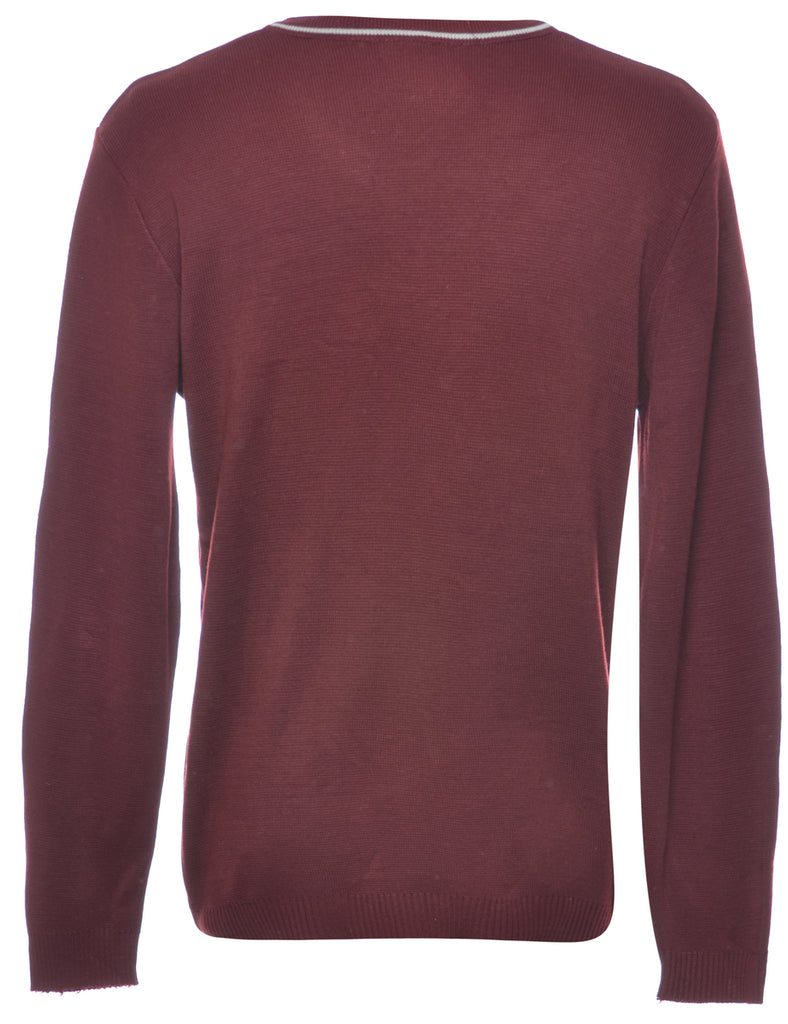 Burgundy Jumper - L