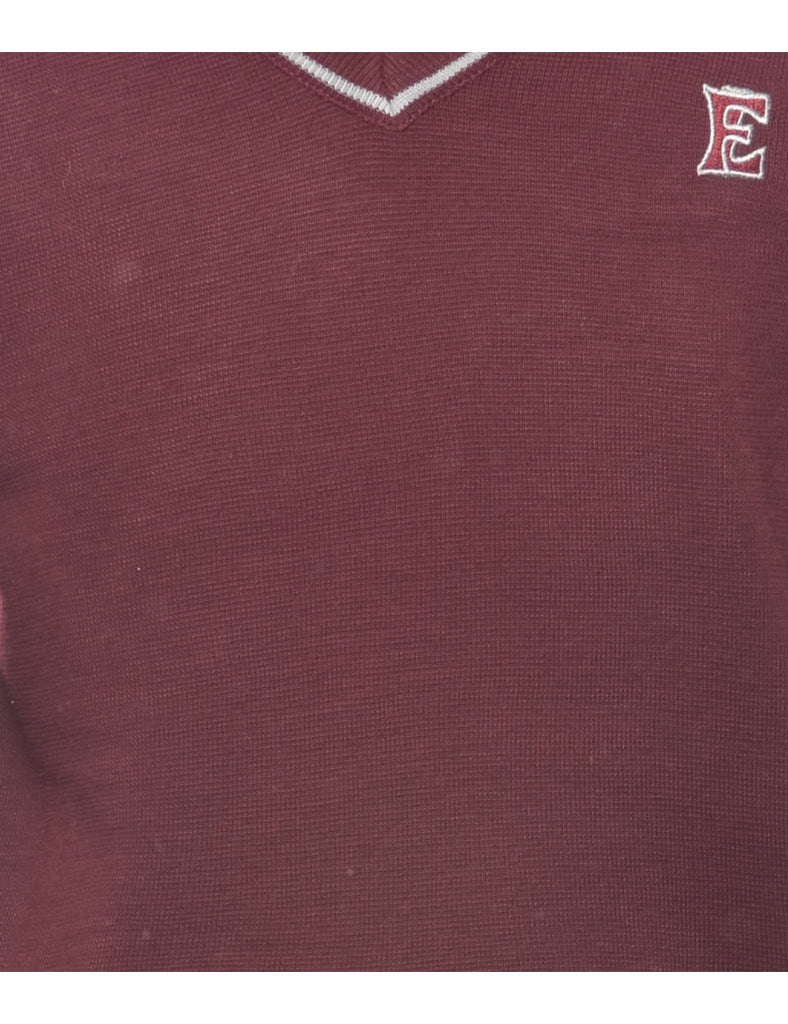 Burgundy Jumper - L