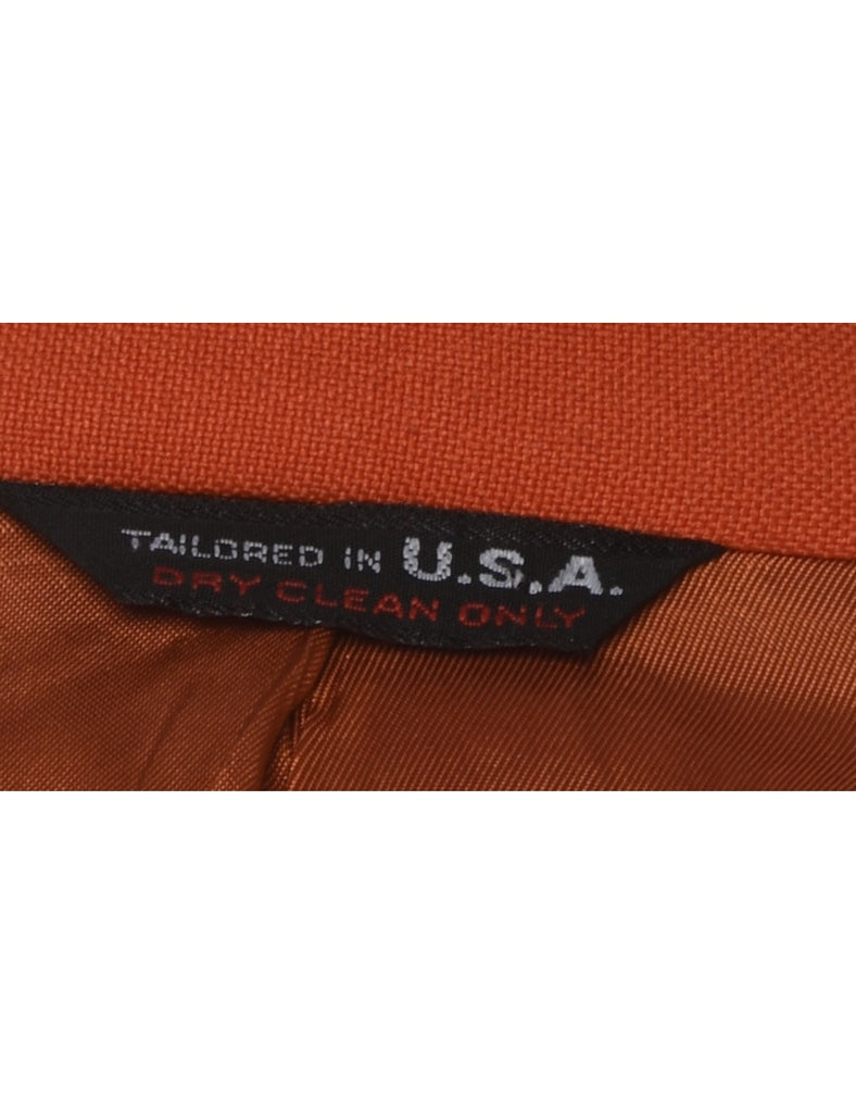 Burnt Orange Blazer - L
