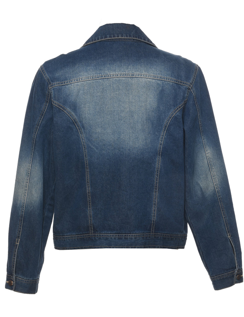 Button Front Denim Jacket - S