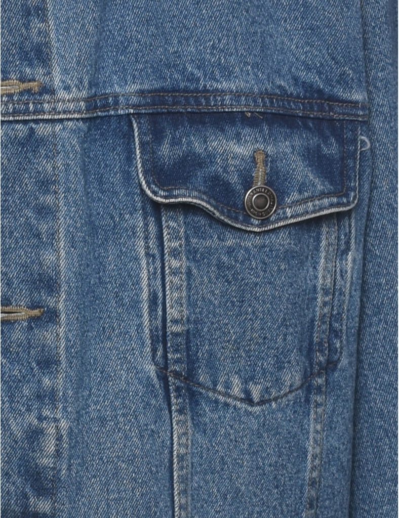 Button Front Denim Jacket - XL