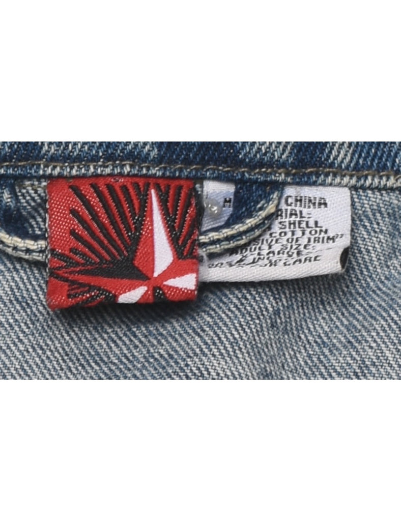 Button Front Denim Jacket - XL