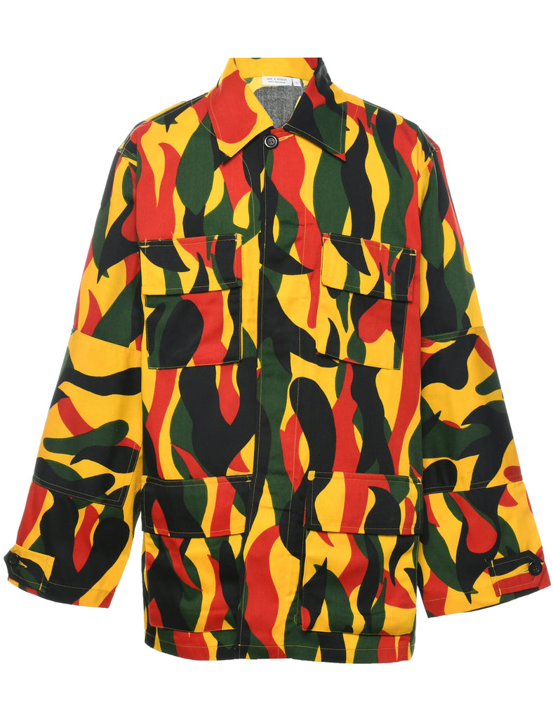 Button Front Jacket - L