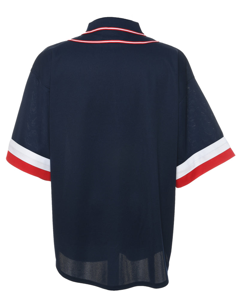 Button Front Jefe Printed T-shirt - XL