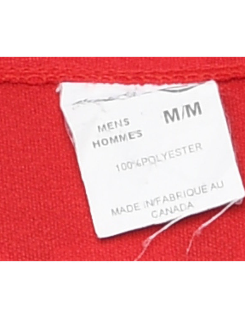 Button Front Mississauga Majors Printed T-shirt - M
