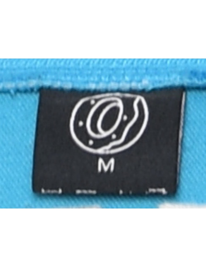 Button Front ODD Future Embroiderd T-shirt - M