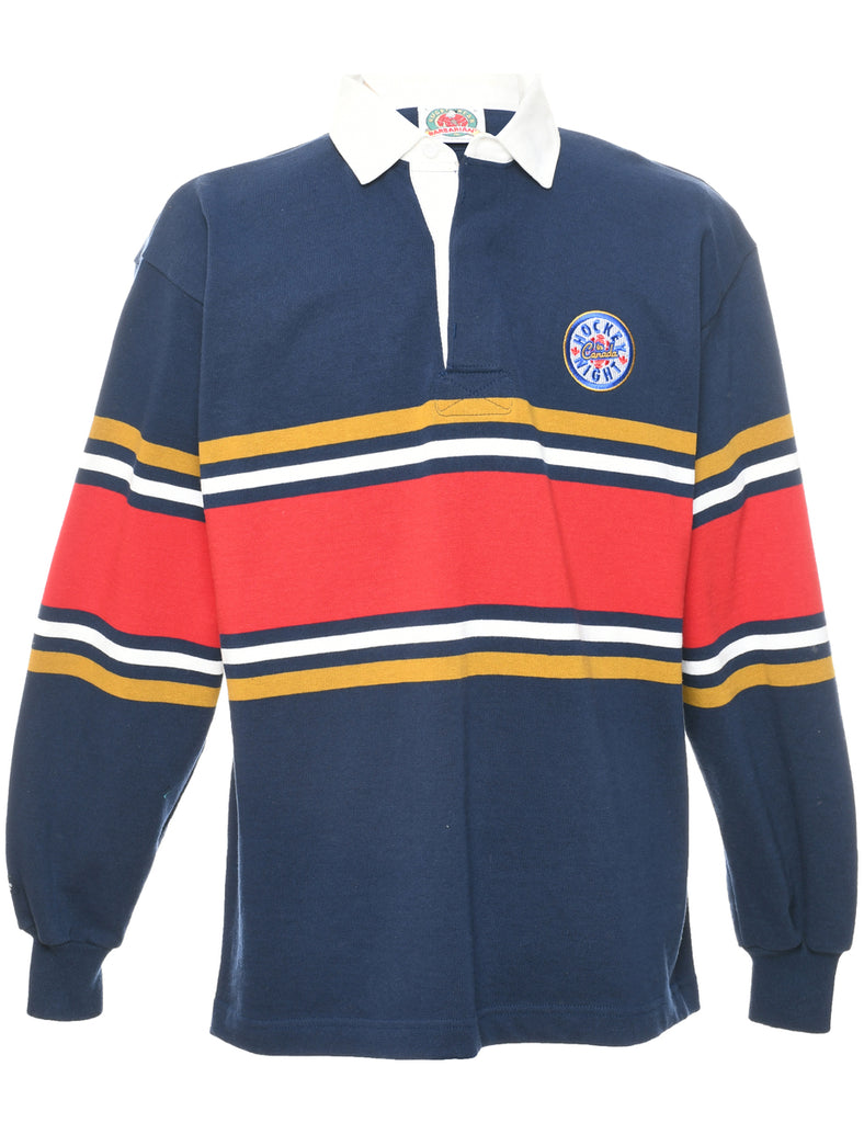 Button Front Rugby Shirt - L
