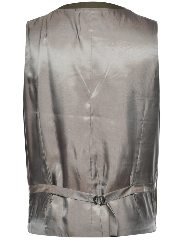 Button Front Waistcoat - M