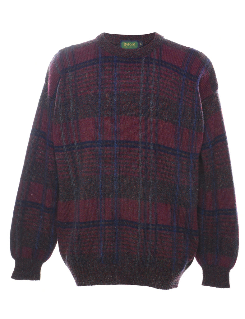 Byford Checked Jumper - XL