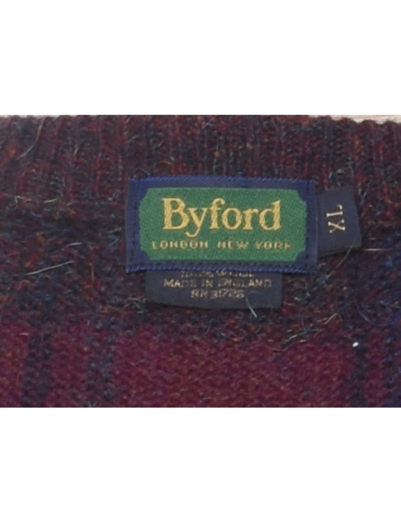Byford Checked Jumper - XL