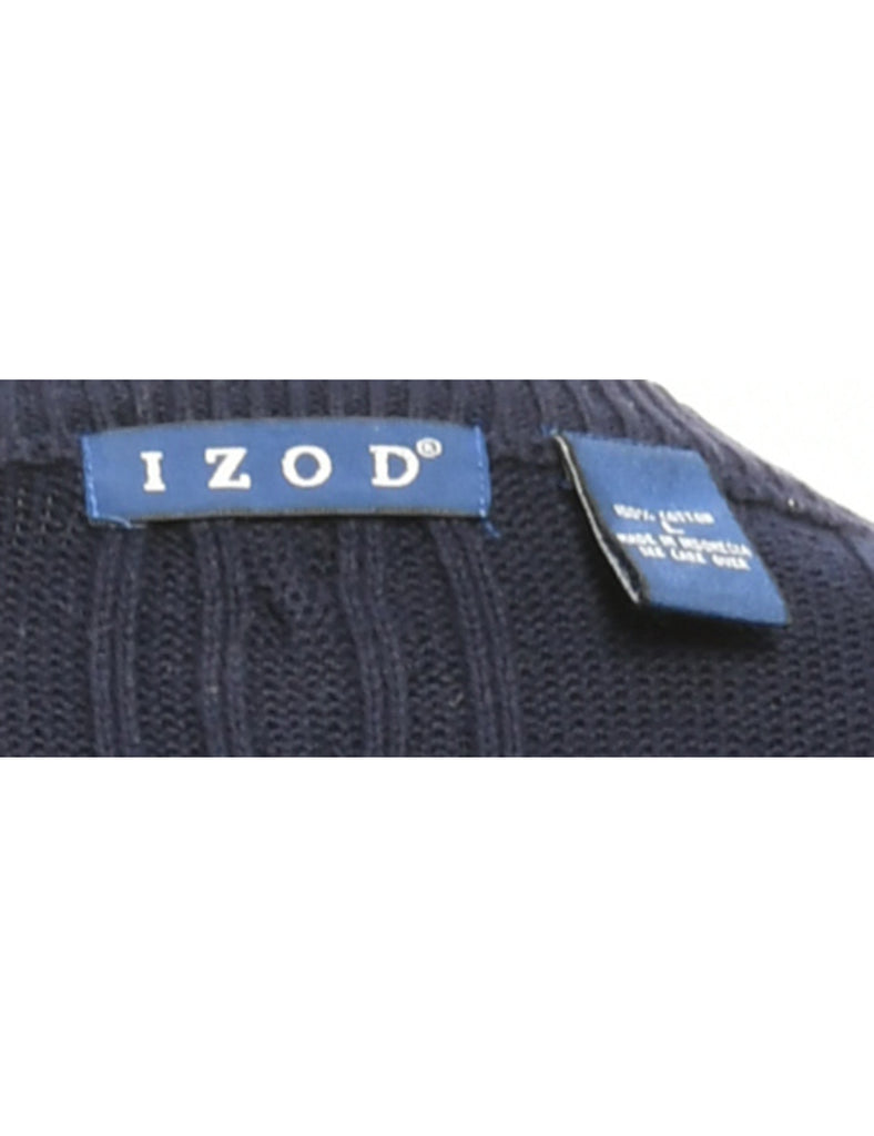 Cable Knit Izod Jumper - M