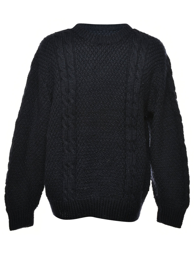 Cable Knit Jumper - L