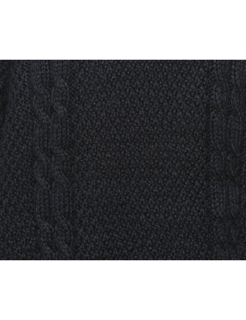 Cable Knit Jumper - L