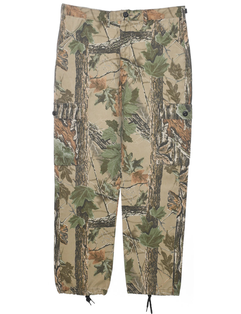 Camouflage Print Cargo Pants - W35 L31