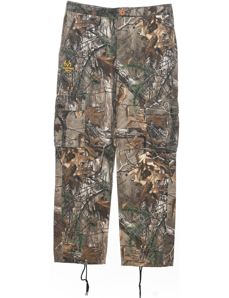Camouflage Print Cargo Trousers - W32 L34