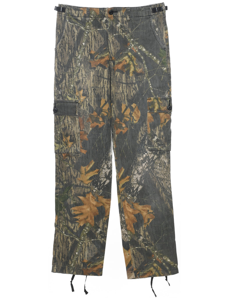 Camouflage Print Cargo Trousers - W32 L32