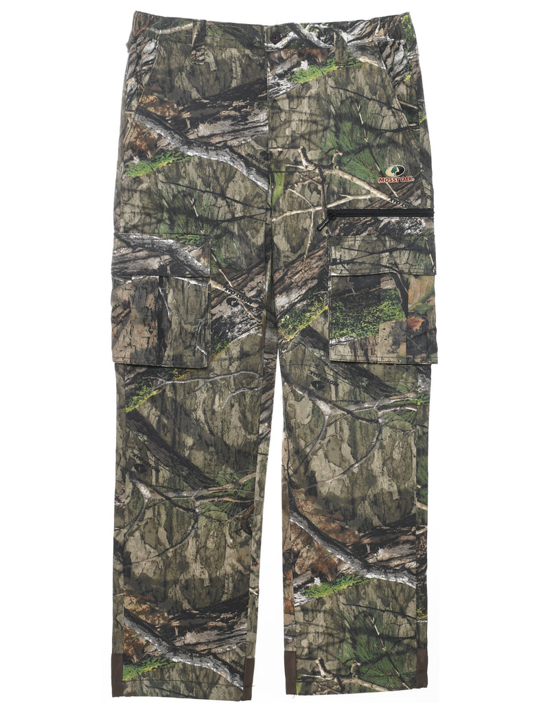 Camouflage Print Cargo Trousers - W34 L32