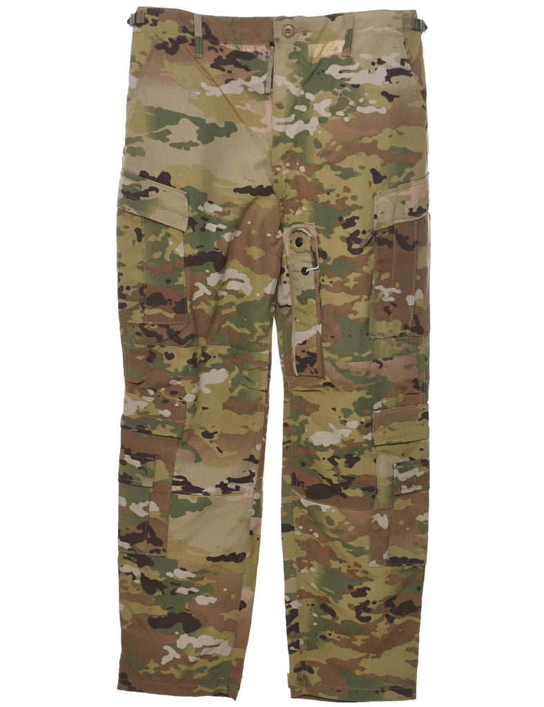 Camouflage Print Cargo Trousers - W37 L33