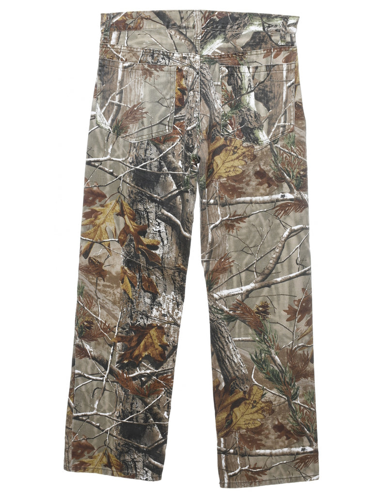 Camouflage Print Cargo Trousers - W31 L30