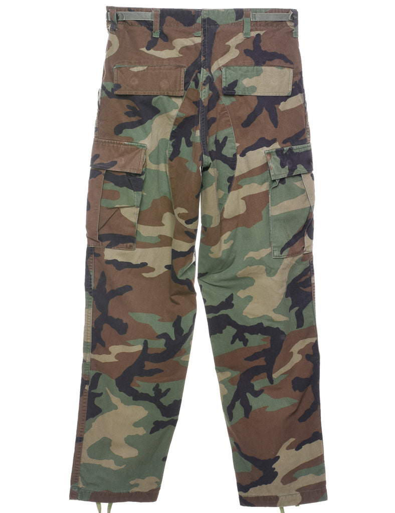 Camouflage Print Cargo Trousers - W29 L30