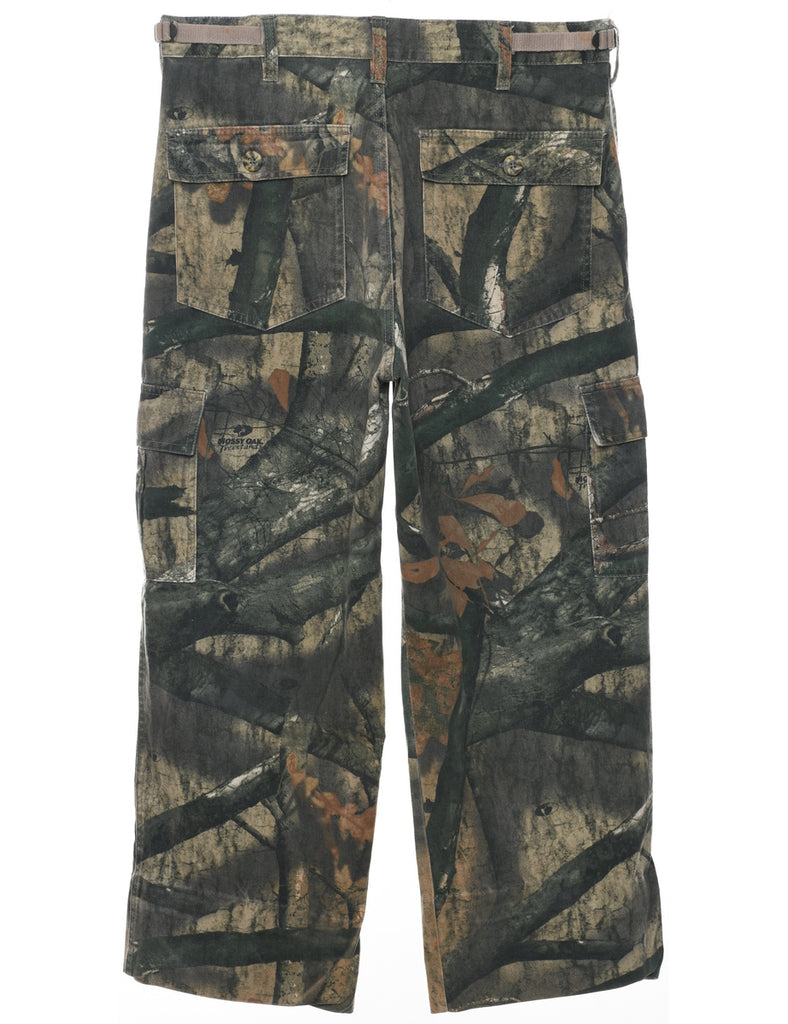 Camouflage Print Cargo Trousers - W34 L27