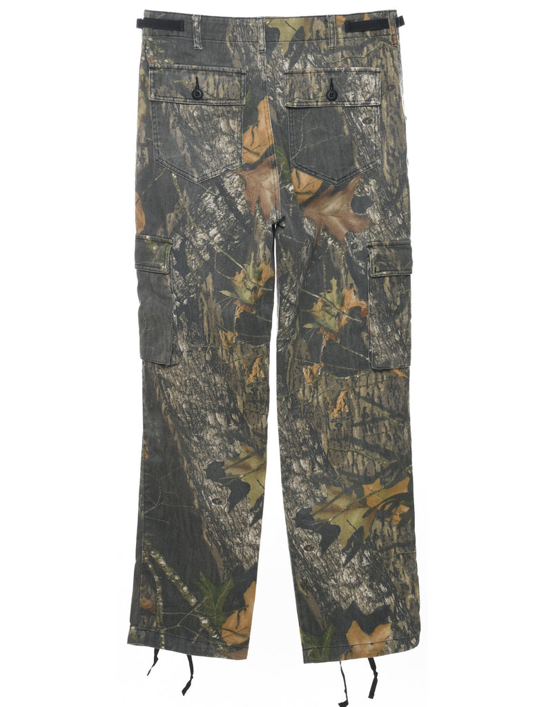 Camouflage Print Cargo Trousers - W32 L32
