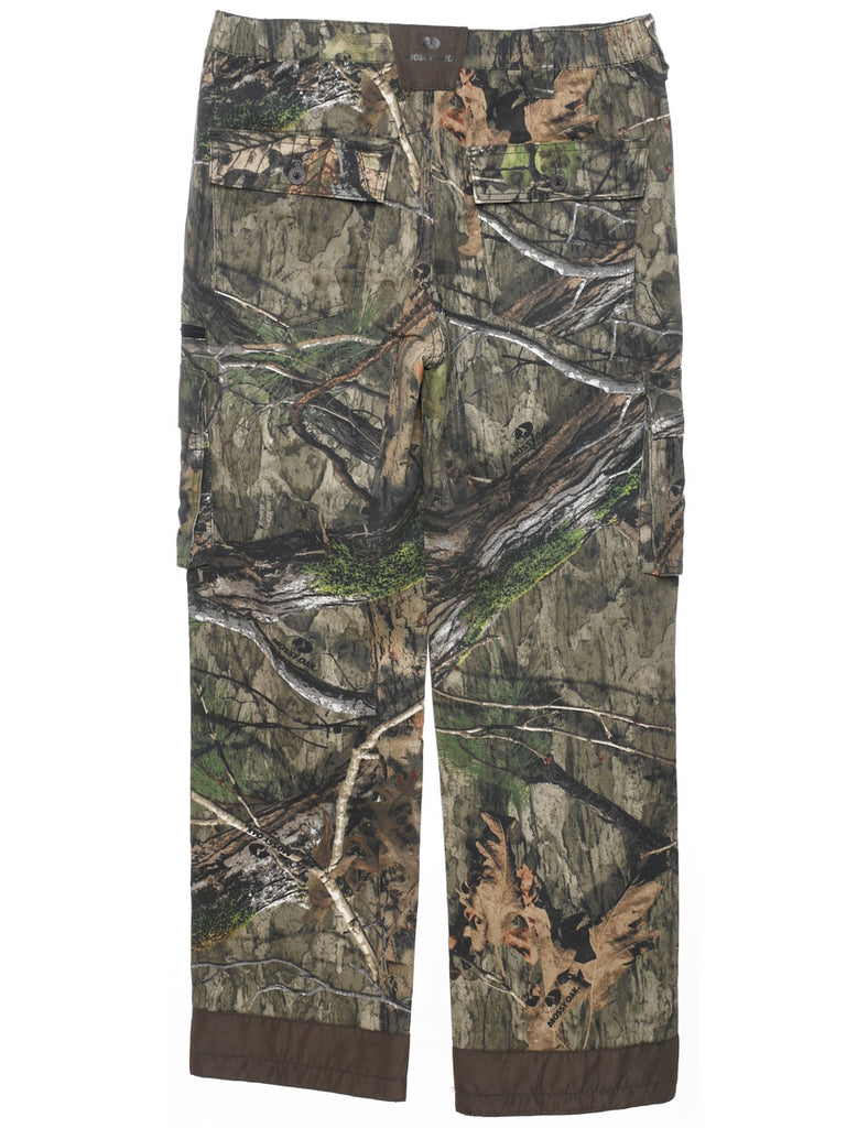 Camouflage Print Cargo Trousers - W34 L32