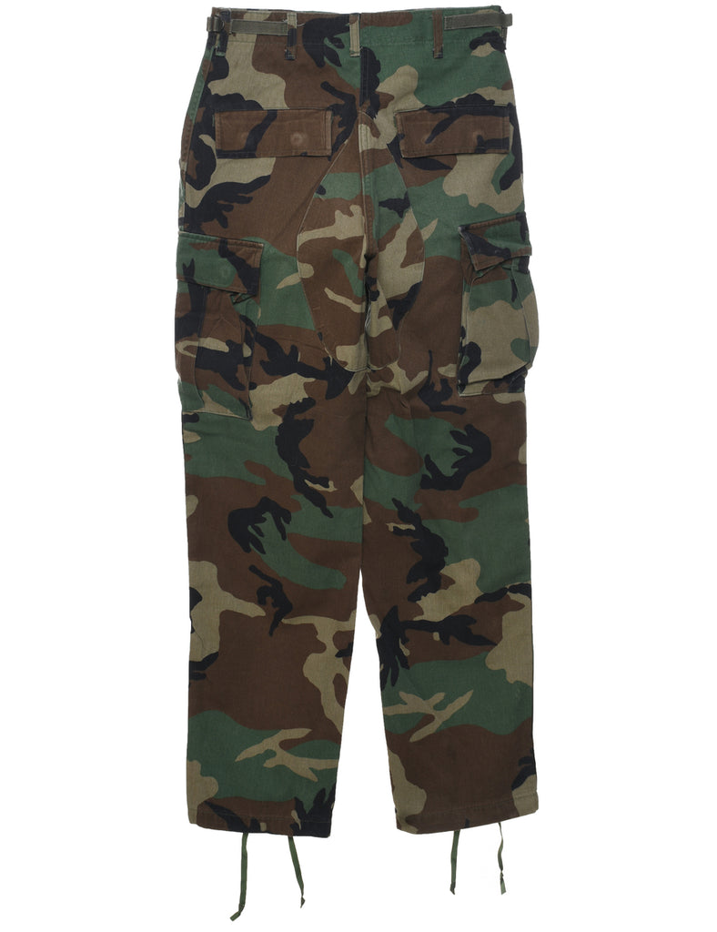 Camouflage Print Cargo Trousers - W29 L32