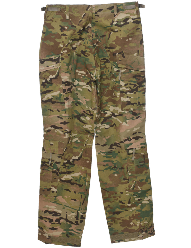 Camouflage Print Cargo Trousers - W36 L33
