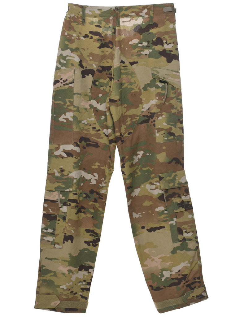 Camouflage Print Cargo Trousers - W37 L33