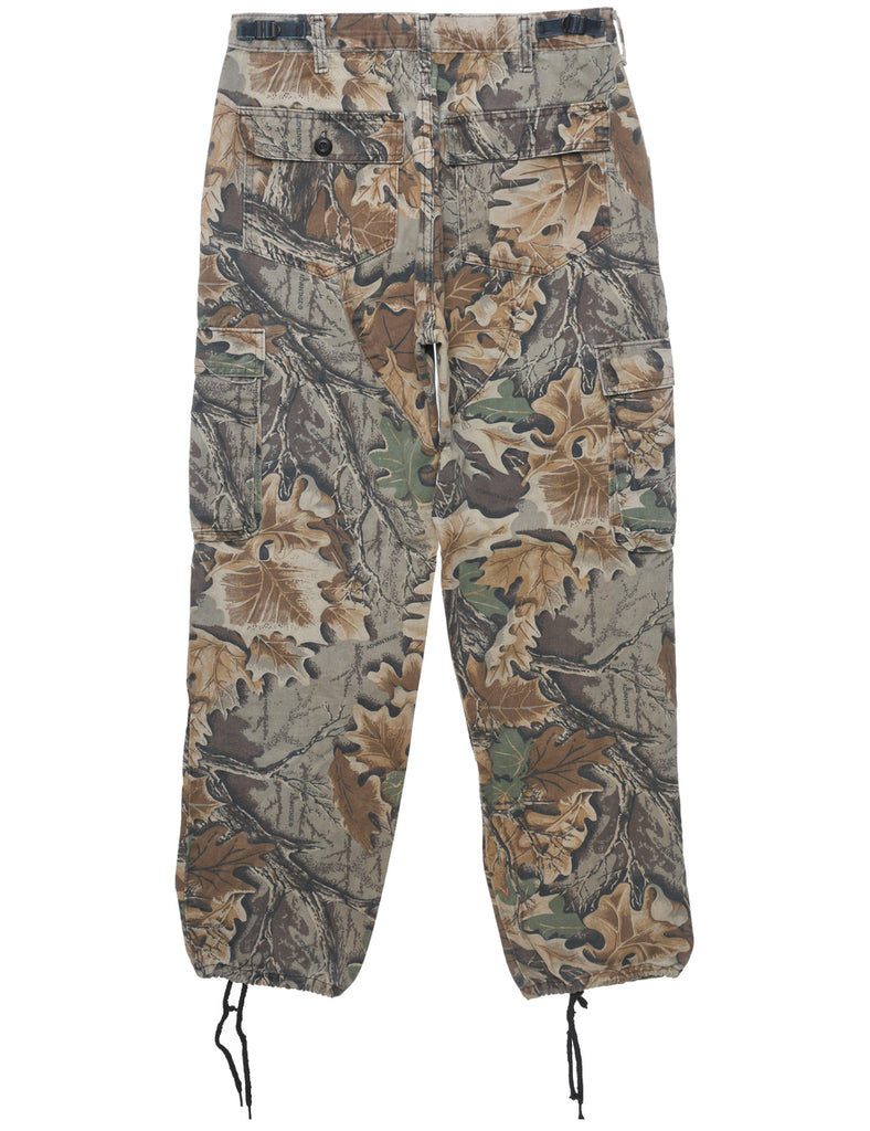 Camouflage Print Cargo Trousers - W31 L30