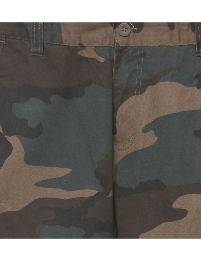 Camouflage Print Cargo Trousers - W32 L31