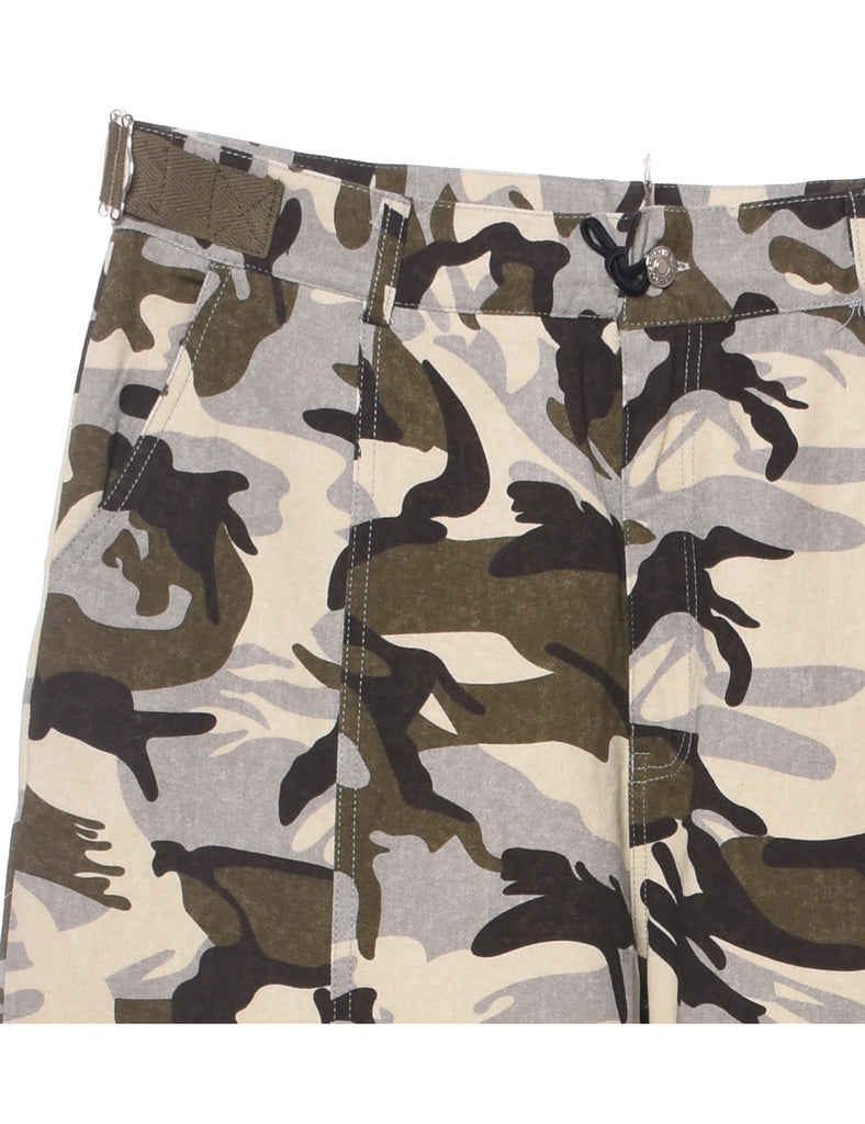 Camouflage Print Cargo Trousers - W32 L32