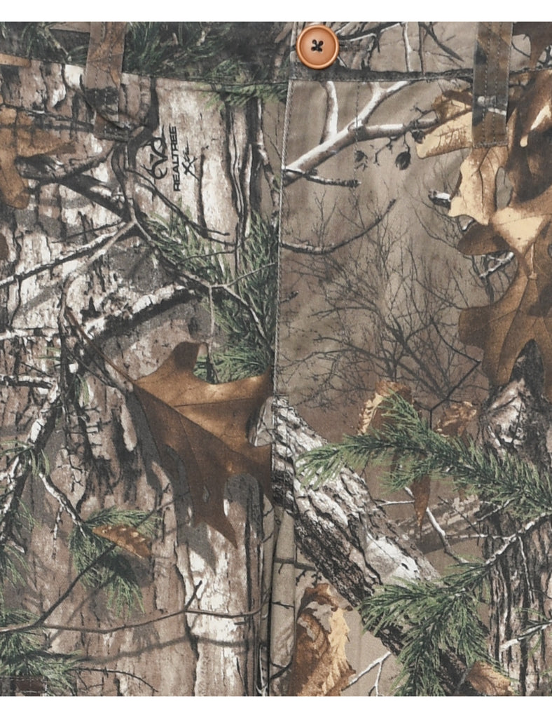Camouflage Print Cargo Trousers - W32 L34