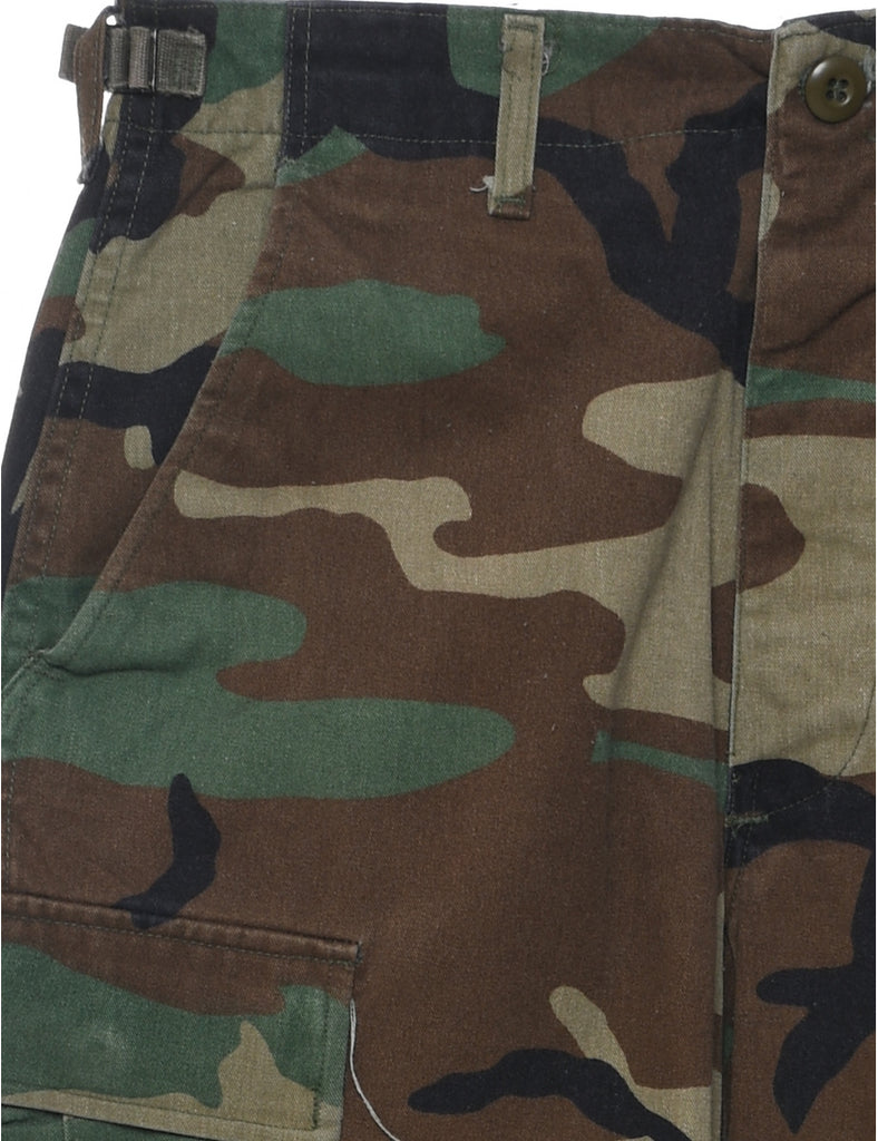 Camouflage Print Cargo Trousers - W29 L32