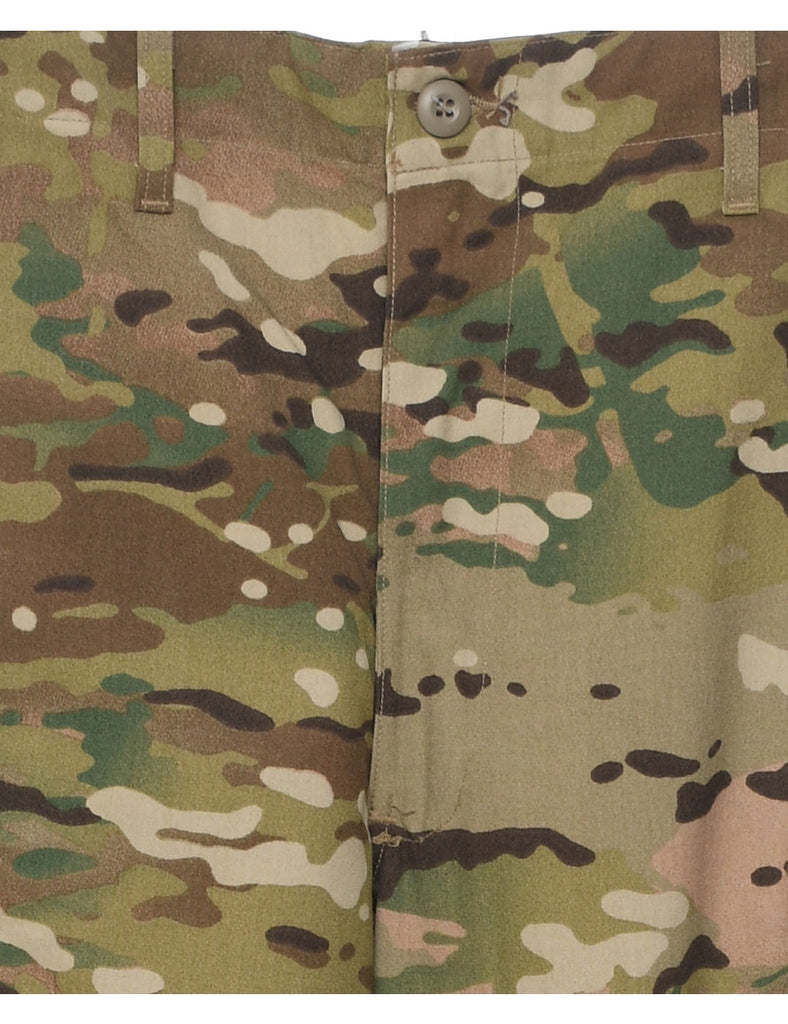 Camouflage Print Cargo Trousers - W36 L33
