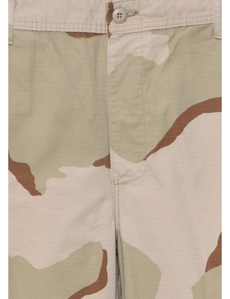 Camouflage Print Cargo Trousers - W37 L34
