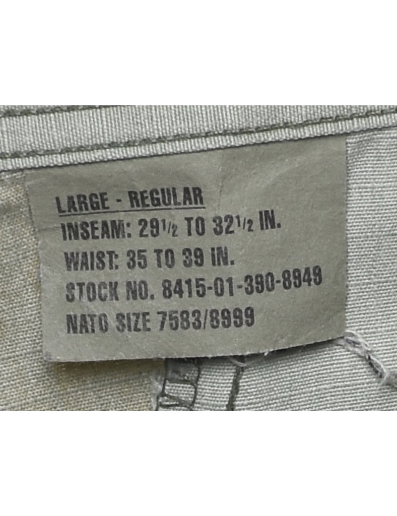Camouflage Print Cargo Trousers - W38 L32