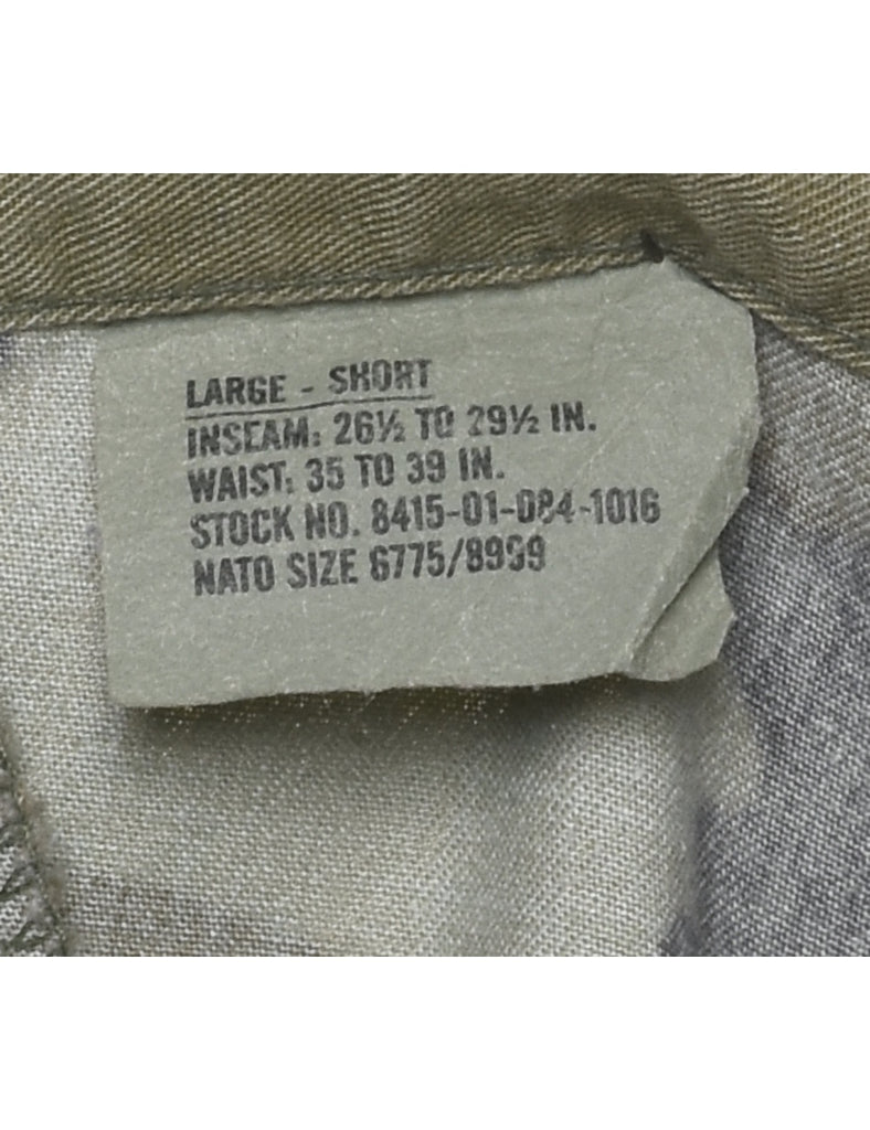 Camouflage Print Cargo Trousers - W38 L30