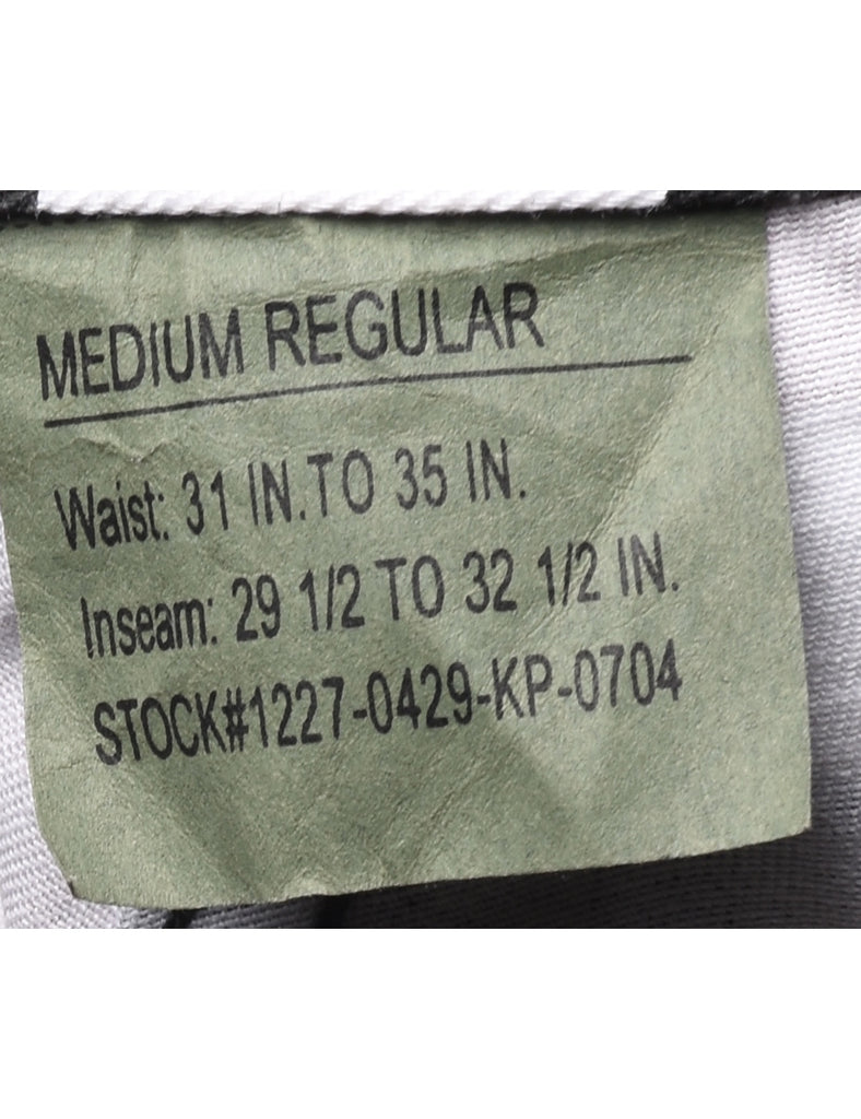 Camouflage Print Cargo Trousers - W34 L31