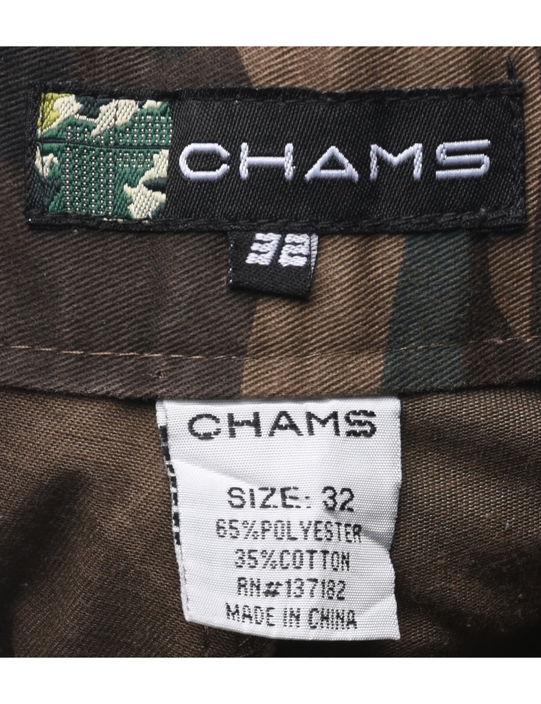 Camouflage Print Cargo Trousers - W32 L31