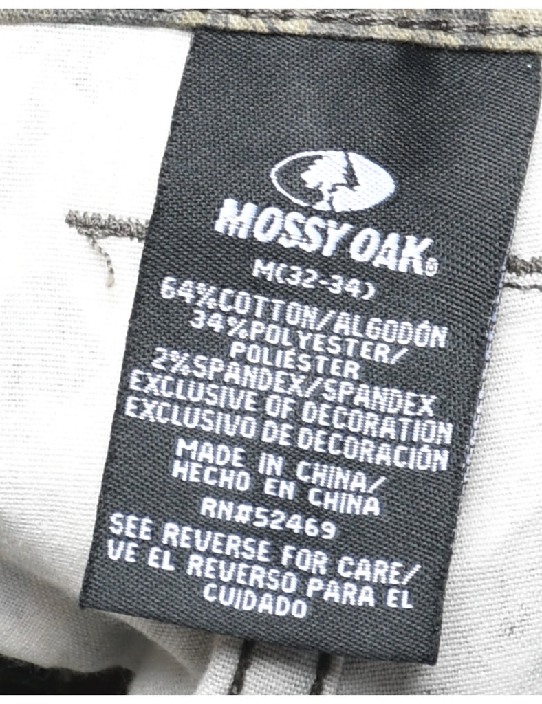 Camouflage Print Cargo Trousers - W34 L32