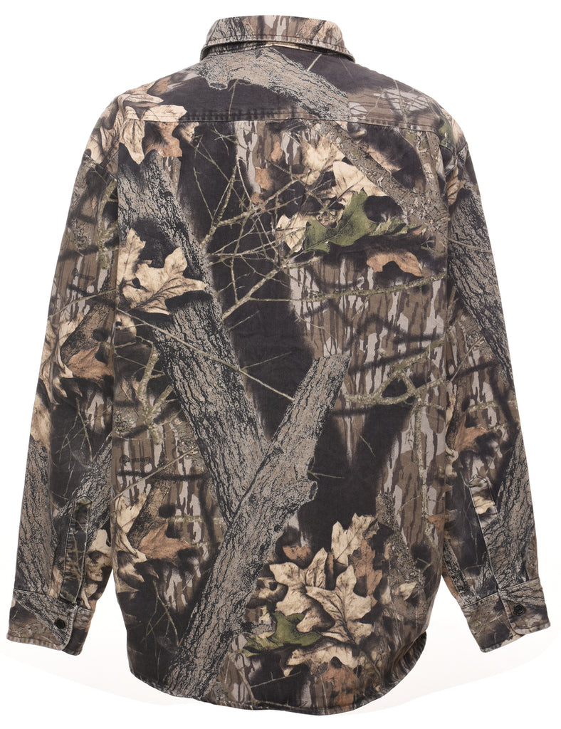 Camouflage Print Shirt - L