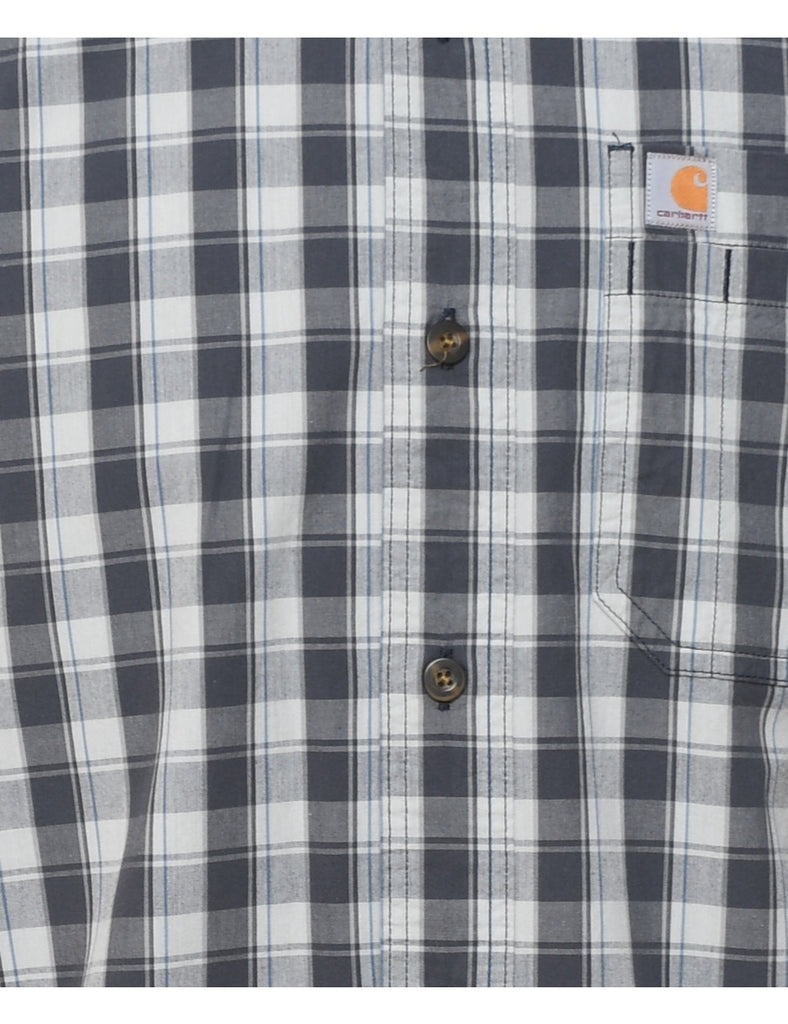 Carhartt Grey & White Checked Shirt - M