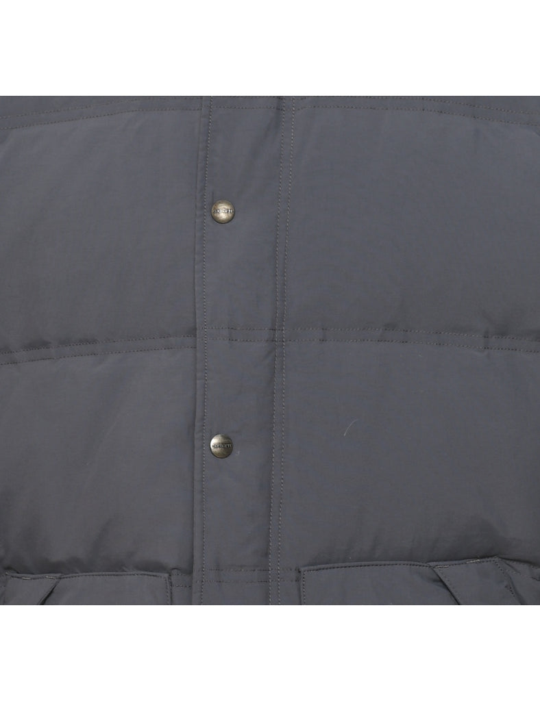 Carhartt Grey Zip-Front Puffer Jacket - M