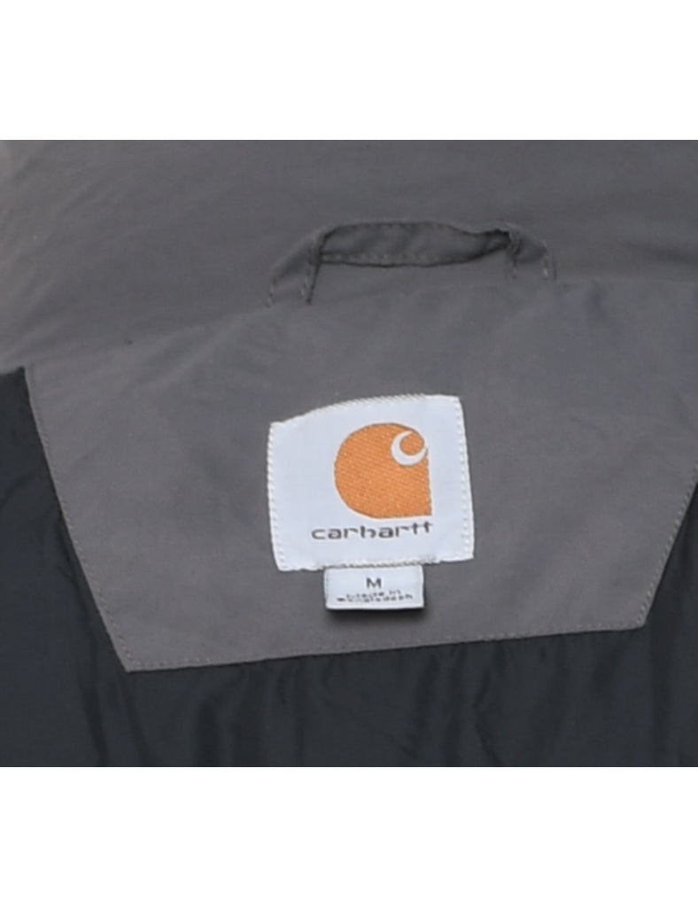 Carhartt Grey Zip-Front Puffer Jacket - M