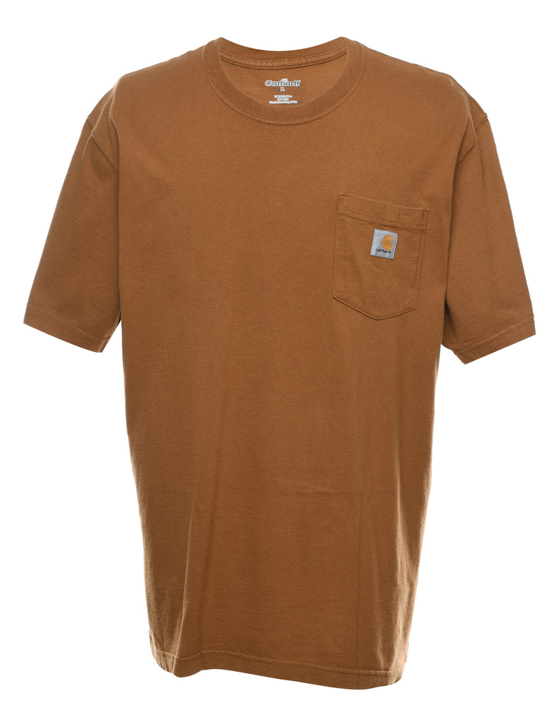 Carhartt Plain Light Brown T-shirt - L